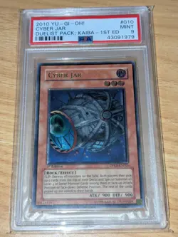 Cyber Jar 1st Ultimate DPKB-EN010 PSA 9 Mint Duelist Pack Kaiba EU Yugioh! - Image 1