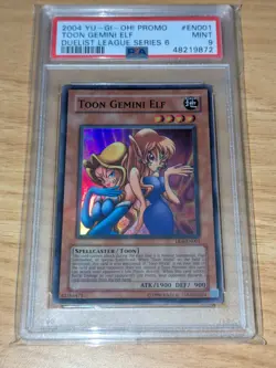 Toon Gemini Elf DL6-EN001 PSA 9 Mint Duelist League Yugioh! - Image 1