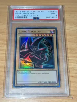 Dark Magician 1st YGLD-ENB02 PSA 9 Mint Battle City Yugioh! - Image 1
