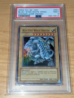 Blue-Eyes White Dragon JMP-001 PSA 9 Mint Shonen Jump Promo Yugioh! - Image 1