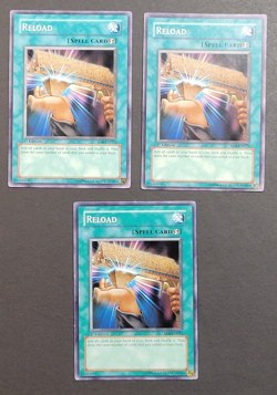 Yugioh TCG - 3x Reload - SD8-EN023 - NM/LP - 1st Edition - Common - Spell - 2006 - Image 1