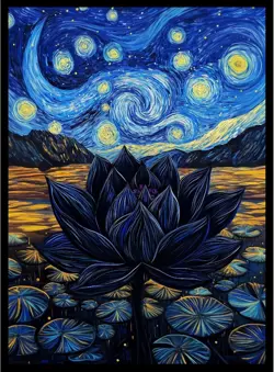 (Starry Starry Black Lotus) - 100ct Matte TCG/MTG Card Art Sleeves by Multi - Image 1