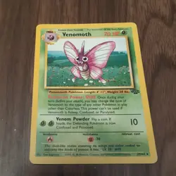 Pokemon Card Venomoth 29/64 Jungle Set Non Holo WOTC Played - Image 1