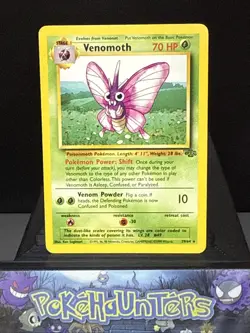 Pokemon Card Venomoth 29/64 Jungle Set Non Holo WOTC Played - Image 1