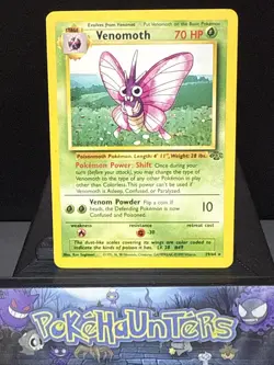 Pokemon Card Venomoth 29/64 Jungle Set Non Holo WOTC Light Play - Image 1