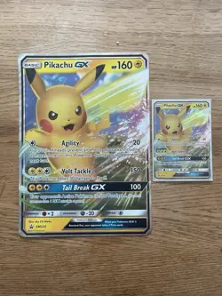 Pikachu GX jumbo and normal sided pokemon card - SM232 - Image 1