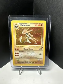 1999 Fossil Kabutops 9 / 62 Holo Vintage Pokemon Card WoTC - Image 1