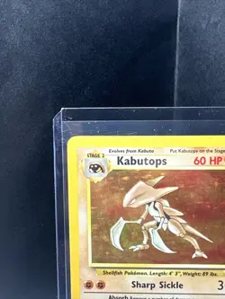 1999 Fossil Kabutops 9 / 62 Holo Vintage Pokemon Card WoTC - Image 2