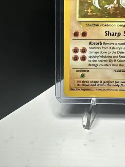 1999 Fossil Kabutops 9 / 62 Holo Vintage Pokemon Card WoTC - Image 5