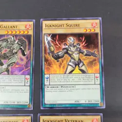 Yugioh - 4x Igknight Card lot / Bundle Squire, Veteran, Gallant, Margrave, LP/NM - Image 4