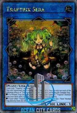 Yugioh RA04-EN075 Traptrix Sera Quarter Century Secret Rare Card 1st Ed - Image 1