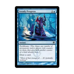 WOTC MtG Scars of Mirrodin Steady Progress (C) (Foil) VG - Image 1