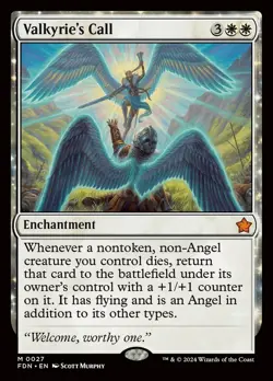 MTG Magic 1 x Valkyrie's Call x 1 - Foundations (FDN) - FOIL - Image 1