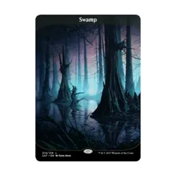 WOTC Mtg Unstable Swamp #214 - Borderless (C) NM - Image 1