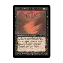 WOTC MtG Legends Hell's Caretaker (R) EX - Image 1