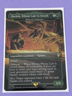 MTG: LOTR: Shelob, Whose Lair is Death - Ishkanah, Grafwidow Foil 0516 Mythic NM - Image 1