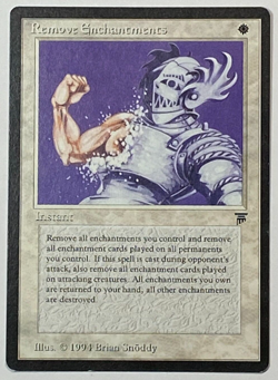 MTG - Remove Enchantments - Legends - LP/NM - Vintage Magic The Gathering 1994 - Image 1