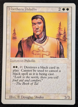 MTG - Northern Paladin - Revised 3rd Edition NM/LP - Vintage Magic The Gathering - Image 1