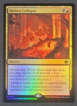 MTG - ​1x Molten Collapse - Lost Caverns of Ixalan - NM - Foil - Magic #234 2023 - Image 1
