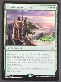 MTG - 1x Zendikar Resurgent - Oath of the Gatewatch - NM/LP - Rare Green - Magic - Image 1