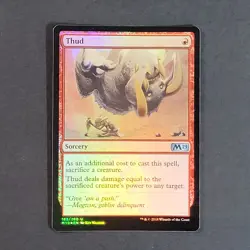 MTG - 1x Thud - Core Set 2019, M19 - NM/LP - Foil - Red - Magic The Gathering - Image 2