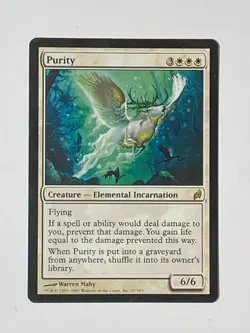 MTG - 1x Purity - Lorwyn - NM - Rare - White - Magic The Gathering Elemental #37 - Image 2