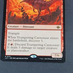 MTG - 1x Trumpeting Carnosaur - The Lost Caverns of Ixalan - NM Red - Magic #171 - Image 3