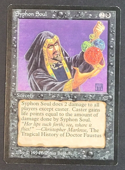 MTG - 1x Syphon Soul - Legends - NM/LP - Vintage - Black - Magic The Gathering - Image 1