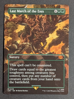 MTG -1x Last March of the Ents - NM - Lord of the Rings - Borderless - Magic 418 - Image 1