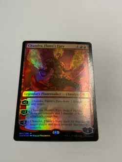 MTG - Chandra, Flame's Fury - Core Set 2020 - Light Play - LP - Foil Magic #294 - Image 3