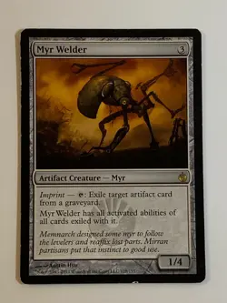 MTG - Myr Welder - Mirrodin Besieged - Played - MP - Rare - Magic The Gathering - Image 3