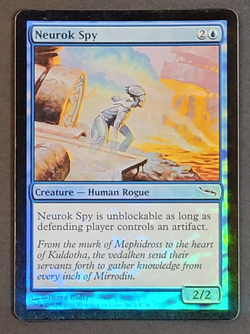 MTG - 1x Neurok Spy - Mirrodin - LP/LP+ - Foil - Blue - Vintage 2003 Magic TCG - Image 1