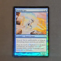 MTG - 1x Neurok Spy - Mirrodin - LP/LP+ - Foil - Blue - Vintage 2003 Magic TCG - Image 2