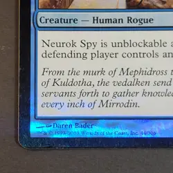 MTG - 1x Neurok Spy - Mirrodin - LP/LP+ - Foil - Blue - Vintage 2003 Magic TCG - Image 3