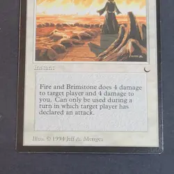 MTG - Fire and Brimstone - The Dark - NM/LP - 1994 Vintage White Magic - SG401 - Image 4