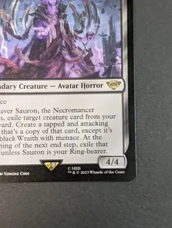 MTG - Sauron the Necromancer - LOTR: Tales of Middle Earth, NM Pack Fresh Magic - Image 4