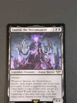 MTG - Sauron the Necromancer - LOTR: Tales of Middle Earth, NM Pack Fresh Magic - Image 5