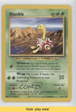 Shuckle Pokemon Neo Genesis #72 2000 READ 3m2 - Image 1