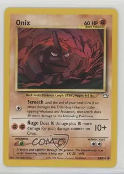 Onix Pokemon Neo Genesis #69 2000 01dr - Image 1