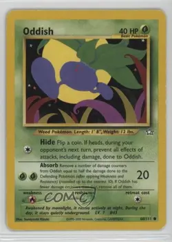 Oddish Pokemon Neo Genesis #68 2000 2f4 - Image 1