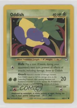 Oddish Pokemon Neo Genesis #68 2000 12g7 - Image 1