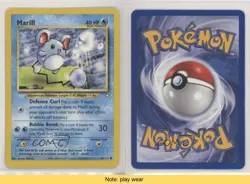 Marill Pokemon Neo Genesis #66 2000 READ fm0 - Image 3
