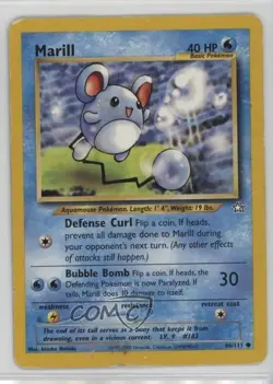 Marill Pokemon Neo Genesis #66 2000 2f4 - Image 1
