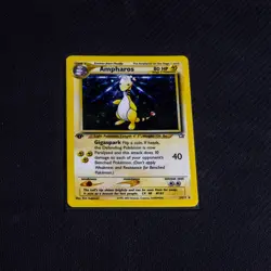 Vintage Pokemon TCG Neo Genesis - Ampharos 1st Edition Holo Rare - Near Mint - Image 1