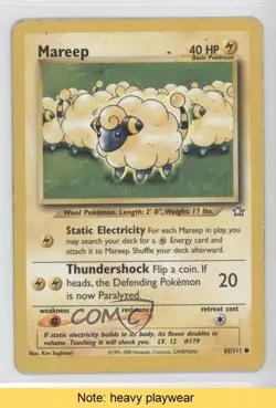Mareep Pokemon Neo Genesis #65 2000 READ 1v4 - Image 1