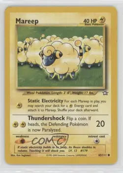 Mareep Pokemon Neo Genesis #65 2000 0l4h - Image 1
