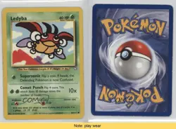 Ledyba Pokemon Neo Genesis #63 2000 READ 2u3 - Image 3