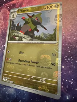Fraxure Masterball 069/086 Reverse Holo Black Bolt Pokemon English TCG 2025 - Image 3