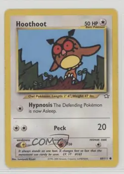 Hoothoot Pokemon Neo Genesis #60 2000 17dm - Image 1