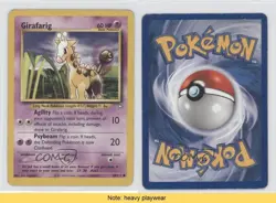 Girafarig Pokemon Neo Genesis #58 2000 READ 1v4 - Image 3